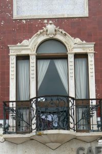 Portugal, Estremoz: window and balcony of our hotel