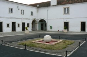 Portugal, Estremoz: interior court of the cavalry base camp