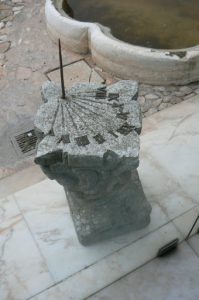 Portugal, Estremoz: sundial at the castle