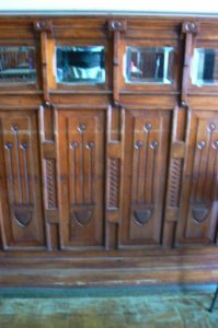 Portugal, Estremoz: art Deco interior wood paneling