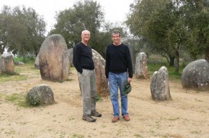 Portugal, Evora: The Cromlech of the Almendres megalithic complex  (a
