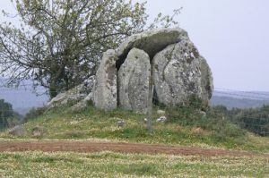 Portugal, Evora: scattered near the main complex of megaliths are isolated