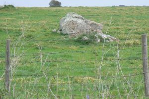 Portugal, Evora: stone of uncertain purpose (dolmen?)