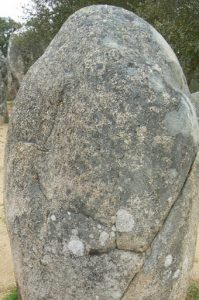 Portugal, Evora: close-up of a standing stone