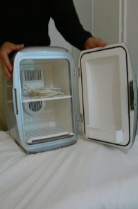 Portugal, Mertola: cute hotel fridge