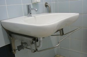 Portugal, near Mertola: tilt-down handicap sink