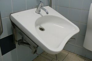 Portugal, near Mertola: tilt-down handicap sink