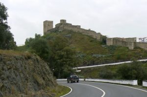 Portugal, Mertola: The castle of M????rtola is located on the highest