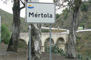 Portugal, Mertola: Approaching the town is by highway curves and