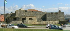 Portugal, Porto City: ancient St John's fort on the ocean