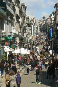 Portugal, Porto City: pedestrian street