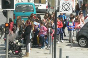 Portugal, Porto City: school kids on an outing