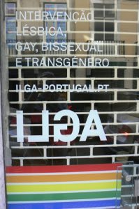 Portugal, Lisbon: LGBT center in central city