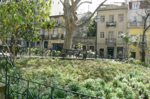 Portugal, Lisbon: small leafy park