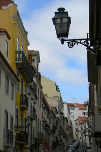 Portugal, Lisbon: narrow residential street