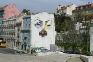 Portugal, Lisbon: decorated building