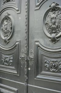 Portugal, Lisbon: elaborate door detail