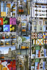Portugal, Lisbon: post card display