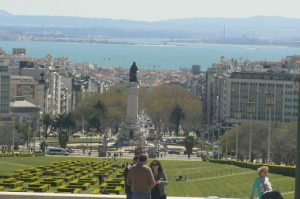 Portugal, Lisbon: harbor and city view