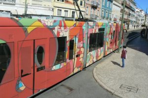 Portugal, Lisbon: advertising graffiti