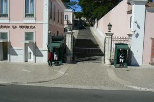 Portugal, Lisbon: entrance to Presidential Palace