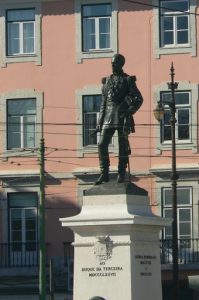 Portugal, Lisbon: statue of Duke de Terceira, 1877