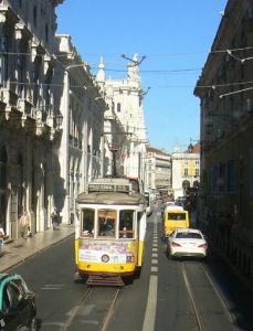 Portugal, Lisbon: old style trolley
