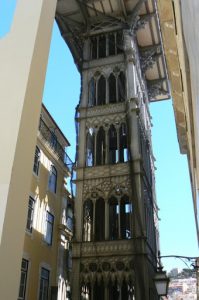 Portugal, Lisbon: the elevador de Santa Justa is 47 metres