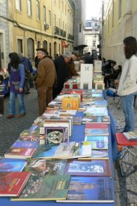 Portugal, Lisbon: street book market