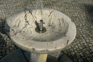 Portugal, Lisbon: marble water fountain