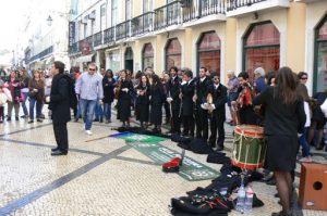 Portugal, Lisbon: street orchestra