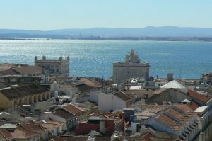 Portugal, Lisbon: view of the river and harbor