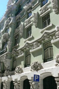 Portugal, Lisbon: art Deco facade