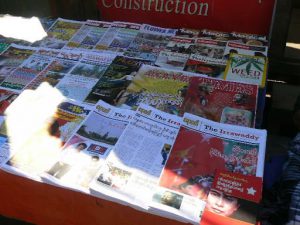 Burma, Rangoon: news magazines are slightly more critical