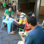 Burma, Rangoon: lunch time (no one wears shoes)