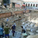 Burma, Rangoon:construction site