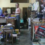 Burma, Rangoon: paper goods store