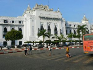 Burma, Rangoon: Centrally Located in downtown Rangoon  the City Hall