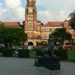 Burma, Rangoon: red brick Victorian design High Court building