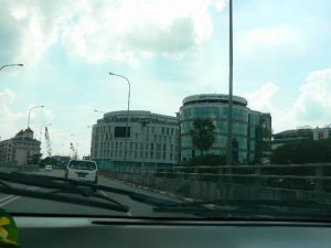 Burma, Rangoon: modern office buildings