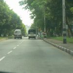 Burma, Rangoon: some leafy streets