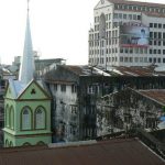 Burma, Rangoon: view from out hotel