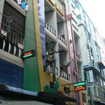 Burma, Rangoon: Clover Hotel facade