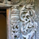 Burma, Mandalay: Shwe In Bin Kyaung monastery  full relief intricate