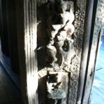 Burma, Mandalay: Shwe In Bin Kyaung monastery carving detail--teak