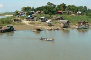 Burma, Mandalay: local village ferry