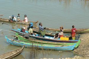 Burma, Mandalay: local village ferries