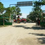 Burma, Mandalay: local road with new tractor