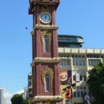 Burma, Mandalay: clock tower in Mandalay center