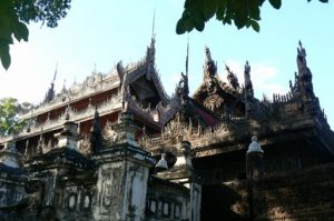 Burma, Mandalay: Shwe In Bin Kyaung temple(1895)